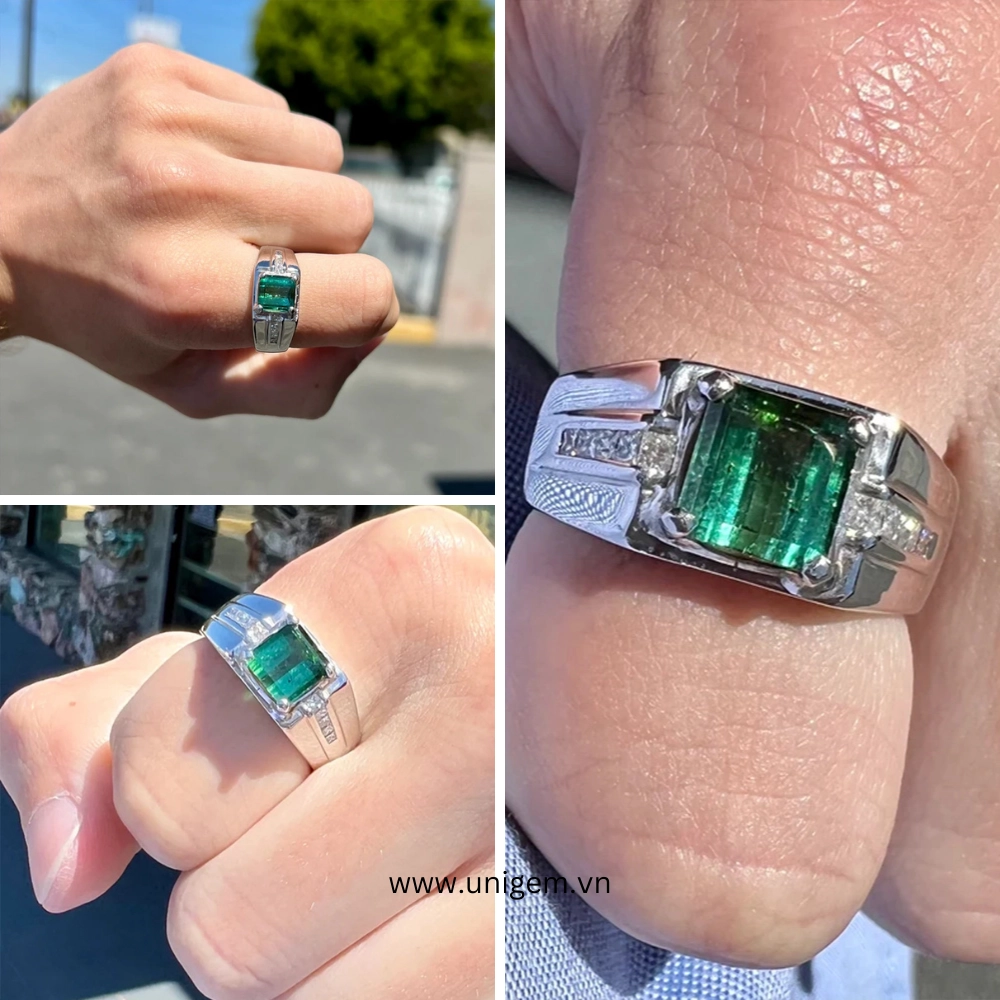 nhan nam da quy thien nhien tourmaline