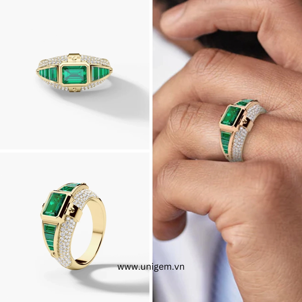 nhan nam da tourmaline green