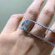 Aquamarine 2.8ct dáng Pear