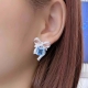 Bông tai đá quý Aquamarine BT51
