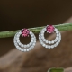 Bông tai đá quý Garnet BT42