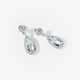 Bông tai đá quý thiên nhiên Aquamarine BT43