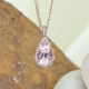 Dây chuyền đá quý Morganite hồng DC33