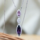 Dây chuyền đá quý thiên nhiên Amethyst DC34