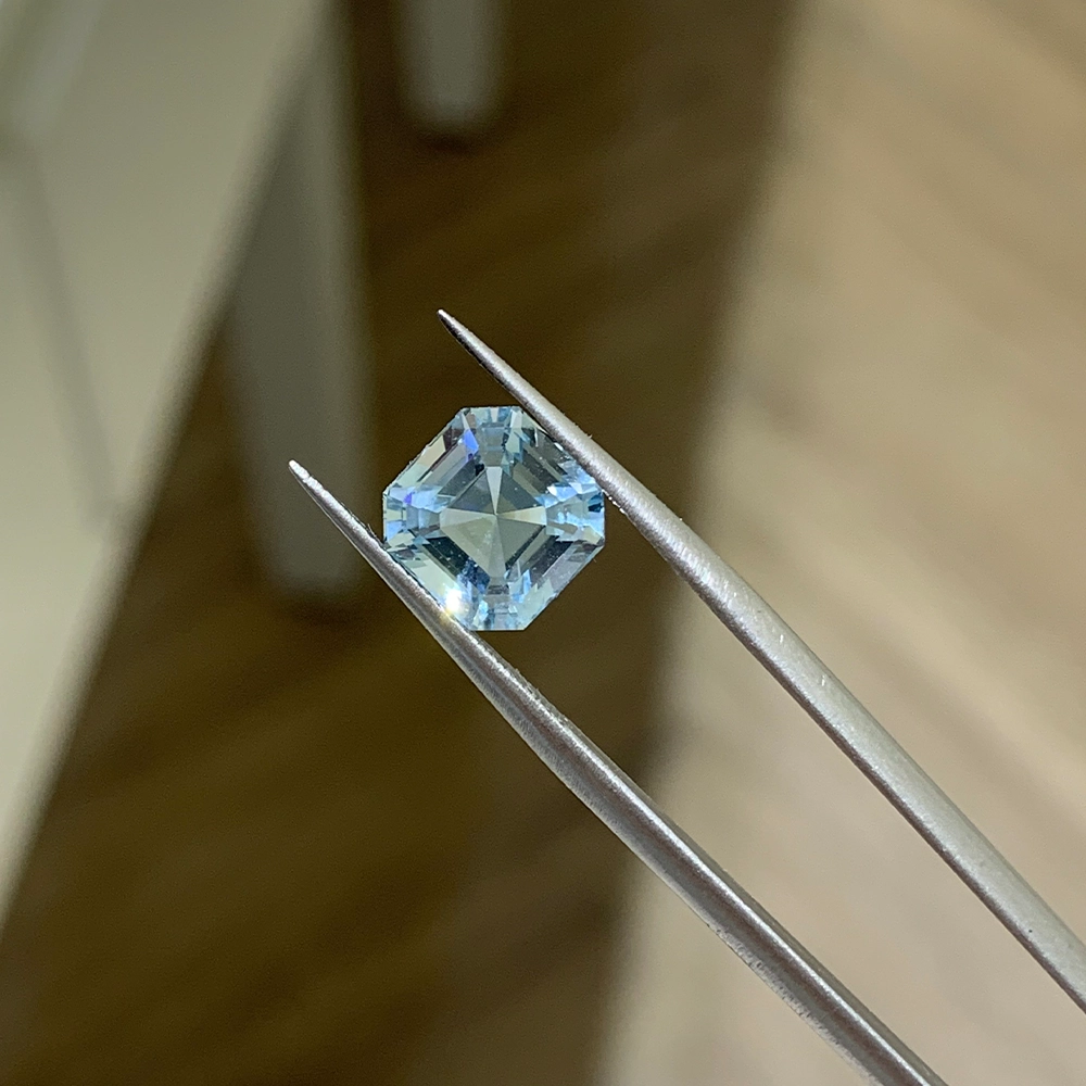 Đá Aquamarine Asscher 2.9ct