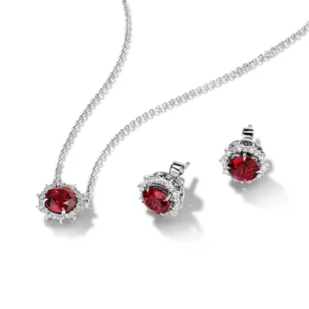 Bộ Trang Sức Garnet Đỏ