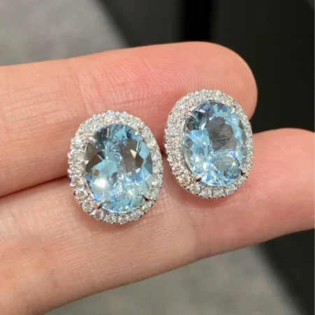 Bông tai Aquamarine 4.62ct