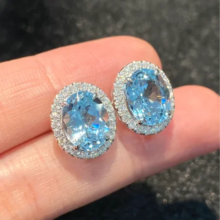 Bông tai Aquamarine 5.50ct