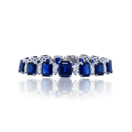 Lắc Tay Blue Sapphire 66ct