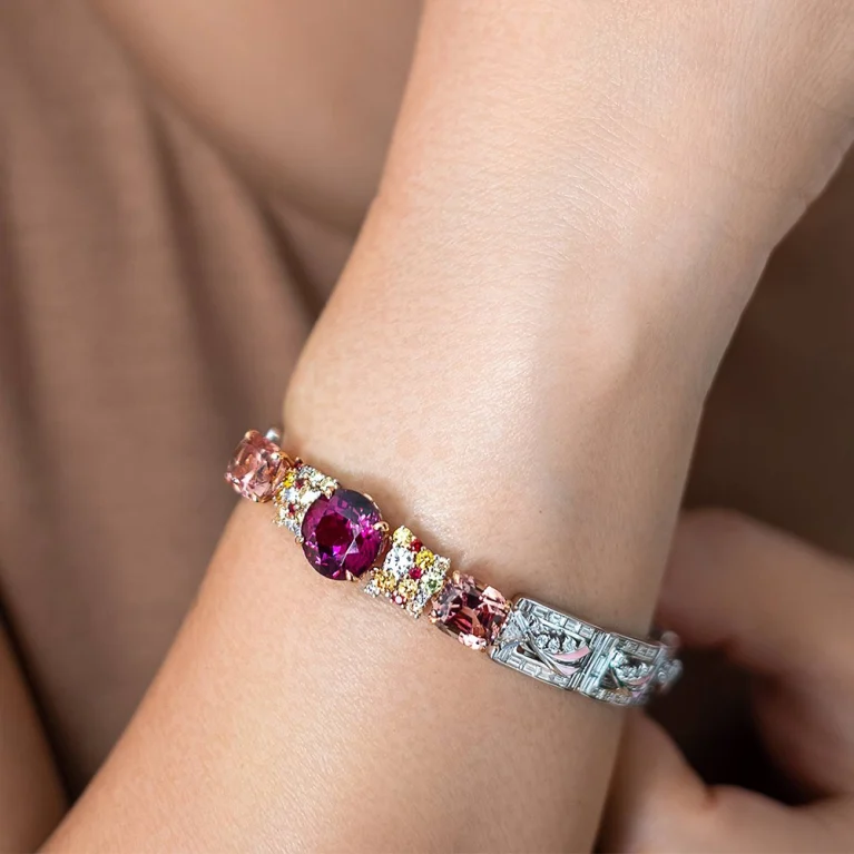 Lắc tay Garnet 6ct