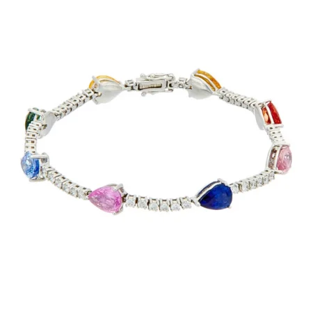 Lắc tay Multi Color Sapphire 11.30ct