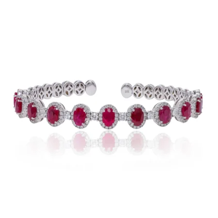 Lắc tay Ruby 6.46ct