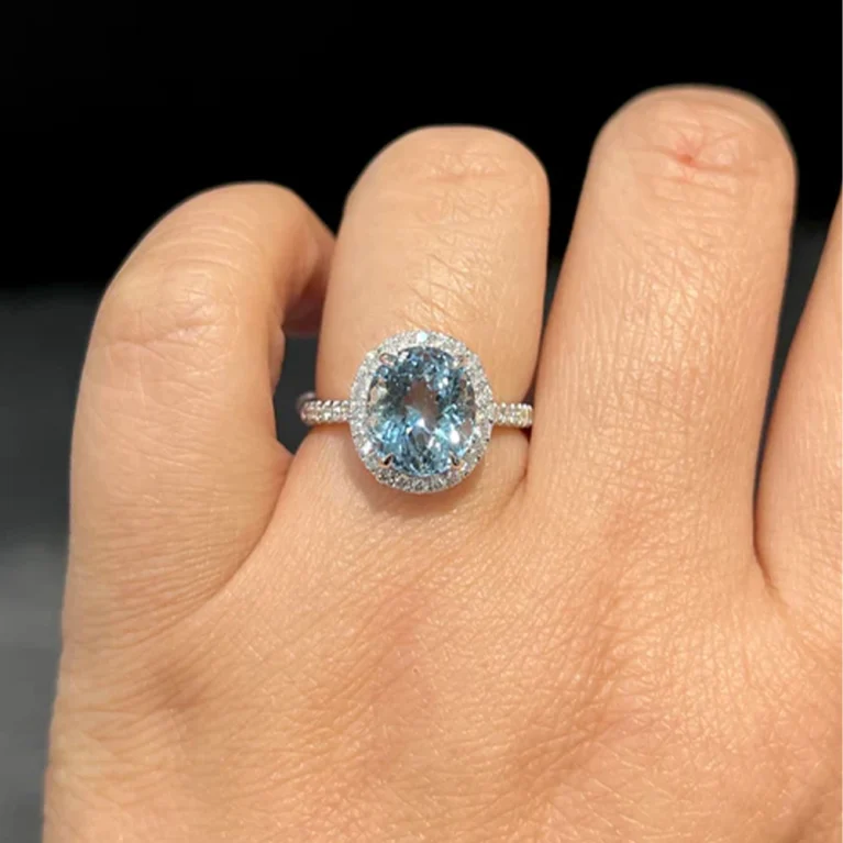 Nhẫn Aquamarine 3.19ct