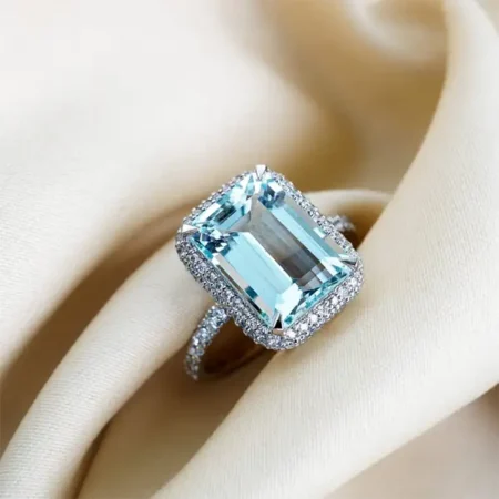 Nhẫn Aquamarine 3ct