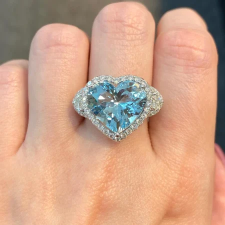 Nhẫn Aquamarine 6.19ct