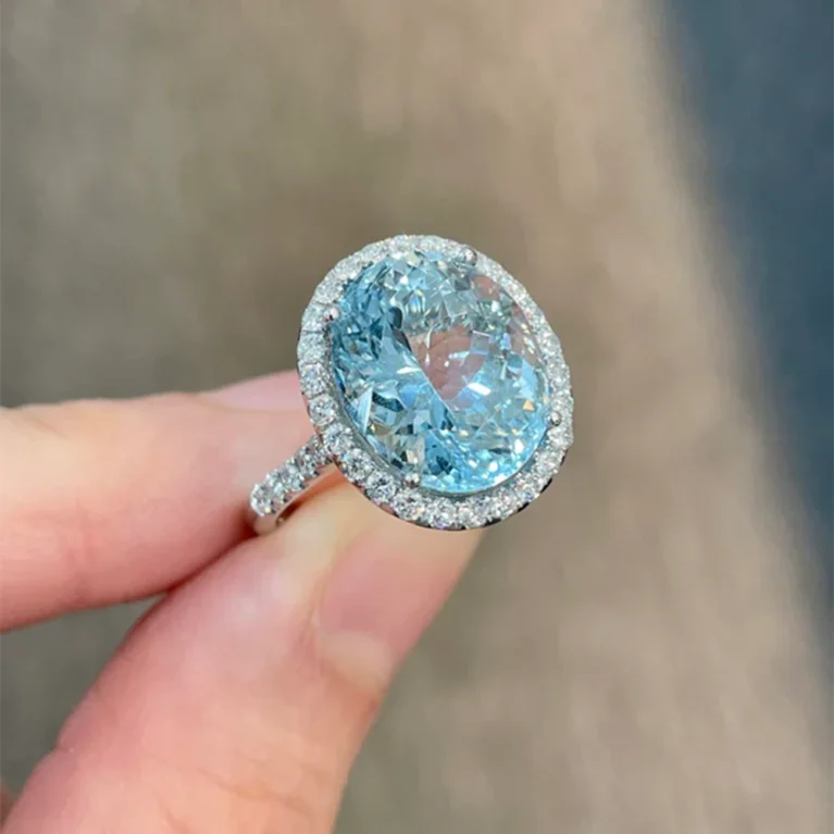 Nhẫn Aquamarine 6.23ct