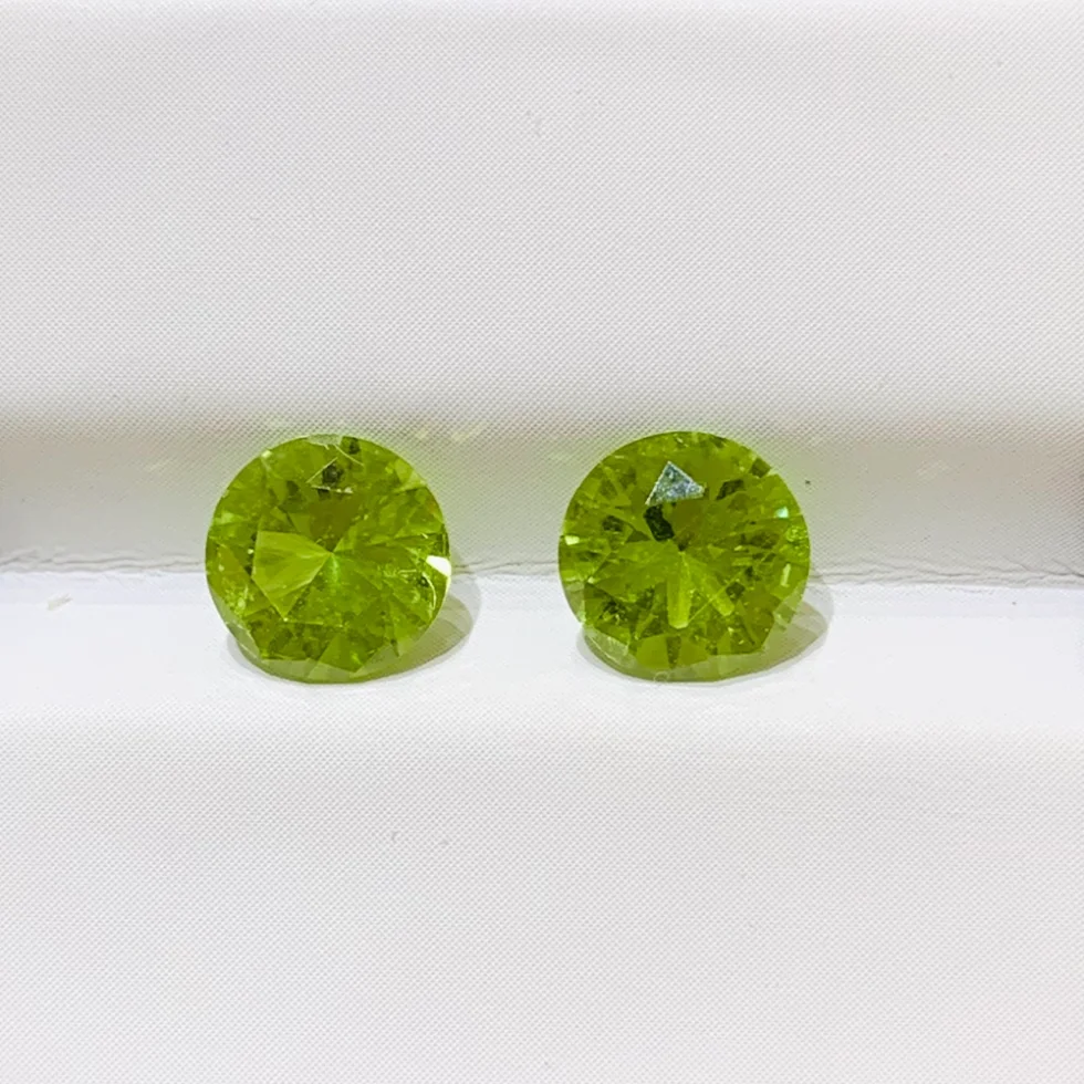 peridot round 2 3 ct 2 vien 3