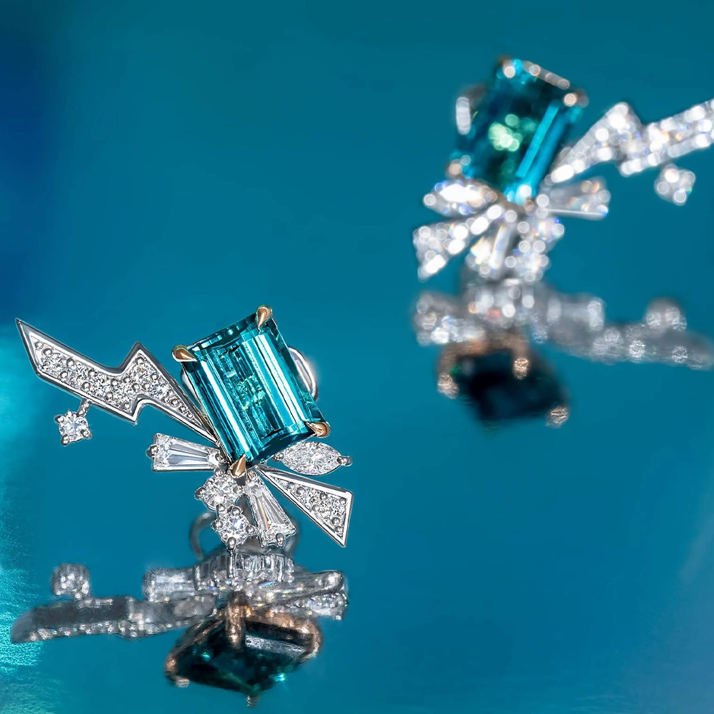Bông tai Blue Tourmaline