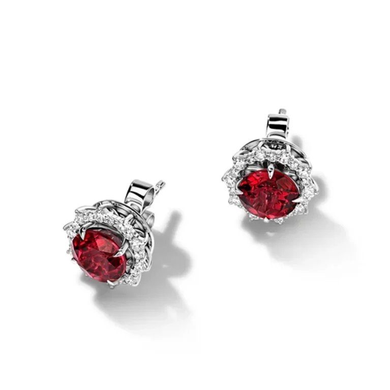 Bông tai Garnet 2.75ct