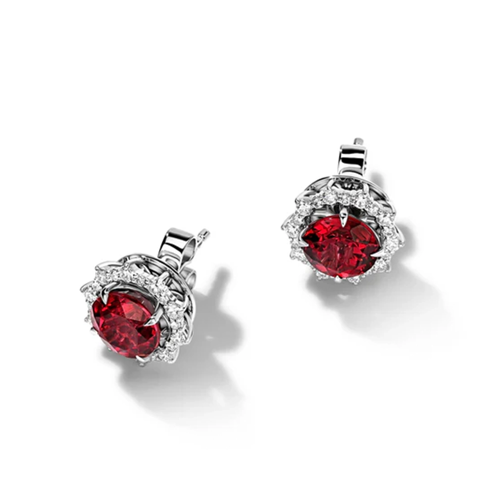 Bông tai Garnet 2.75ct