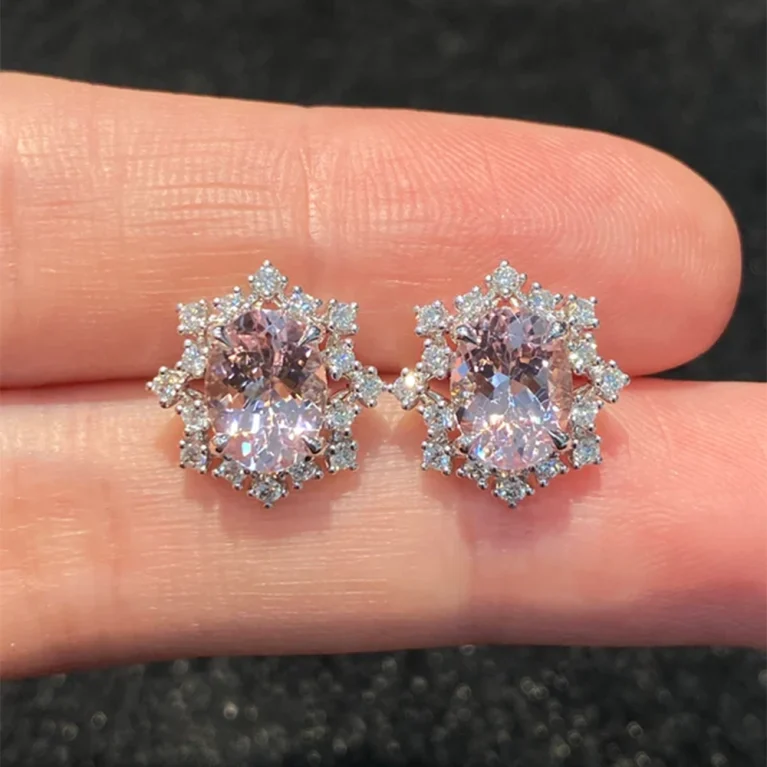 Bông tai Morganite 2.88ct