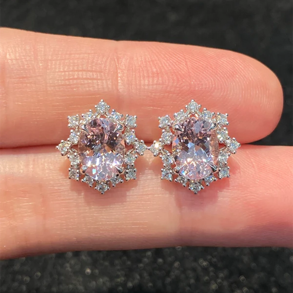Bông tai Morganite 2.88ct