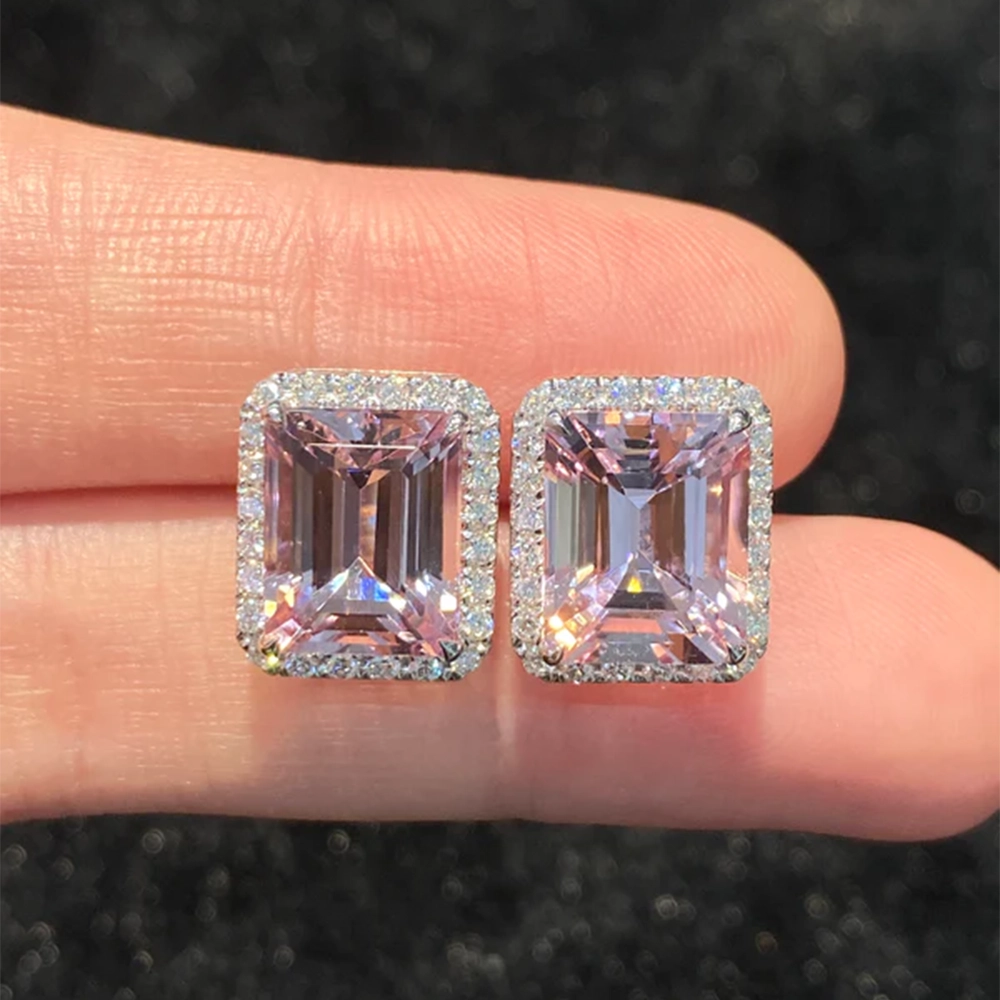 Bông tai Morganite 6.55ct