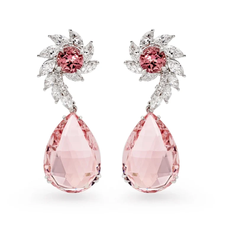 Bông tai Morganite