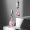 bong tai morganite hong