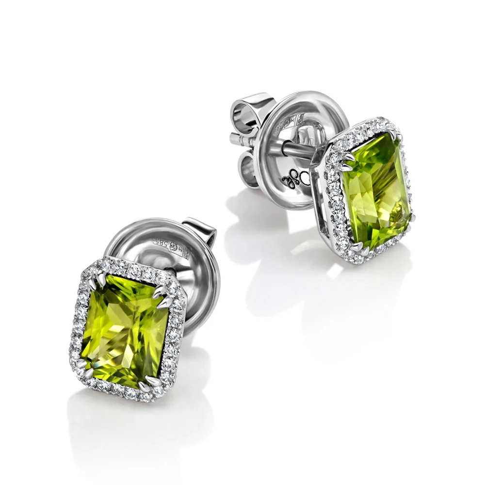 Bông tai Peridot 3.21ct