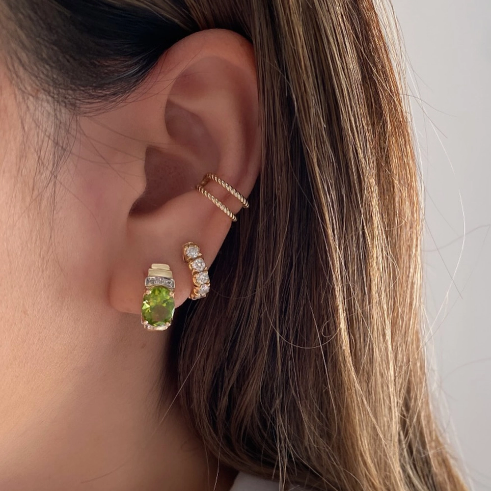 Bông tai Peridot 4.92ct