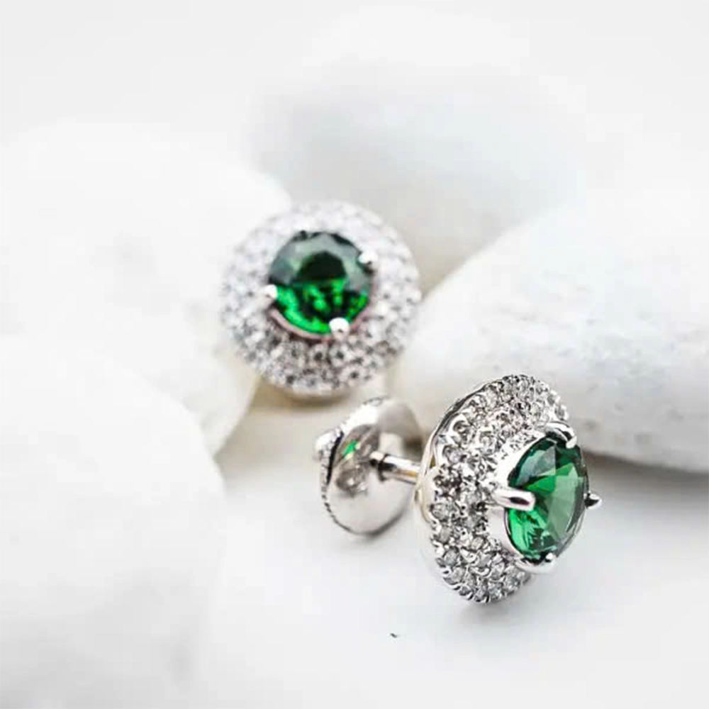 Bông tai Tsavorite 0.83ct