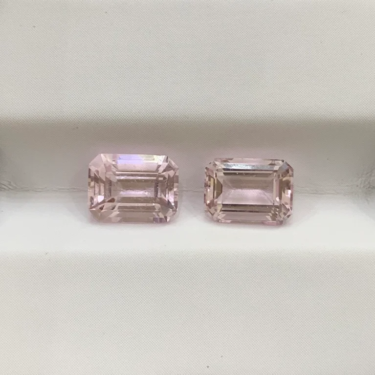 Đá Morganite 2.3ct 2 viên
