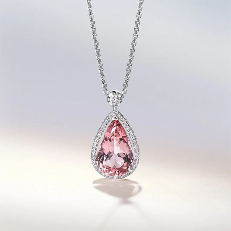 Dây chuyền Morganite 6ct
