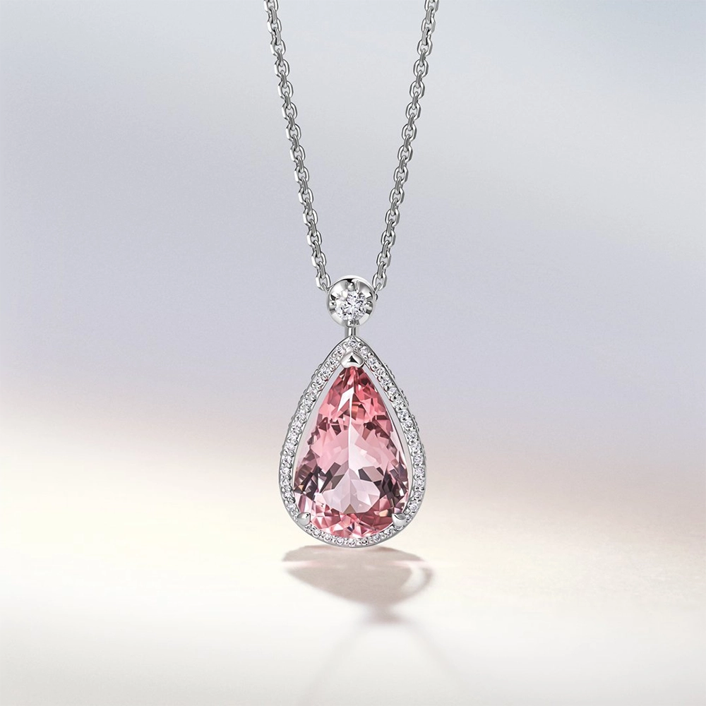 Dây chuyền Morganite 6ct