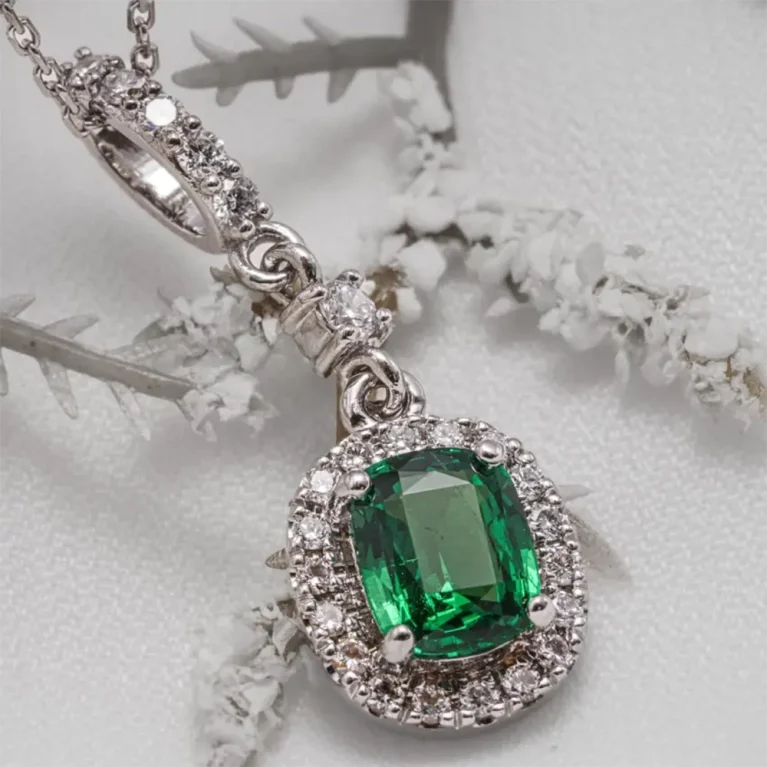 Dây chuyền Tsavorite 1ct