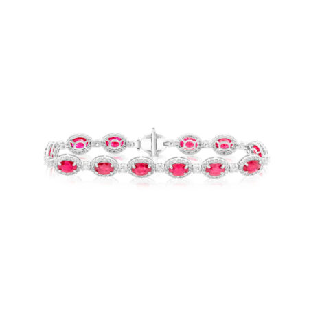 Lắc tay Ruby 11.91ct