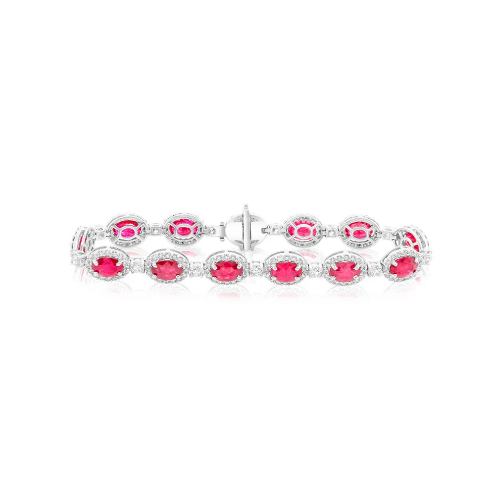 Lắc tay Ruby 11.91ct
