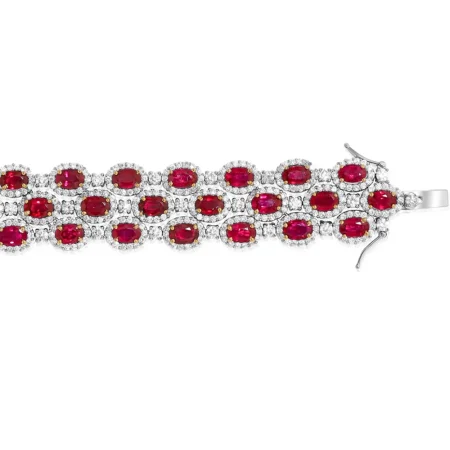 Lắc tay Ruby 28ct