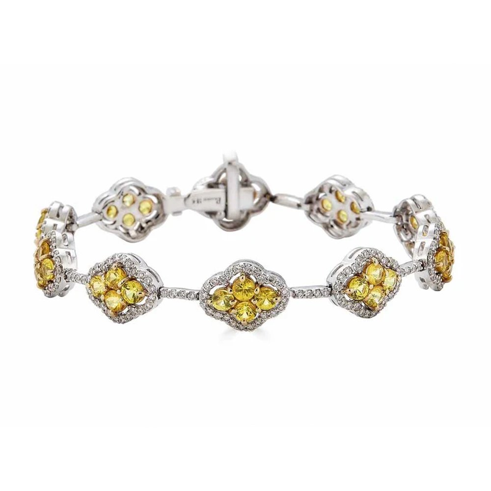 Lắc tay Sapphire Vàng 5.50ct