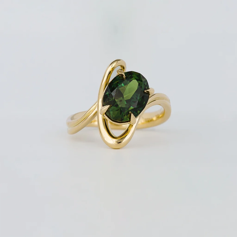 Nhẫn Green Sapphire 3.69ct