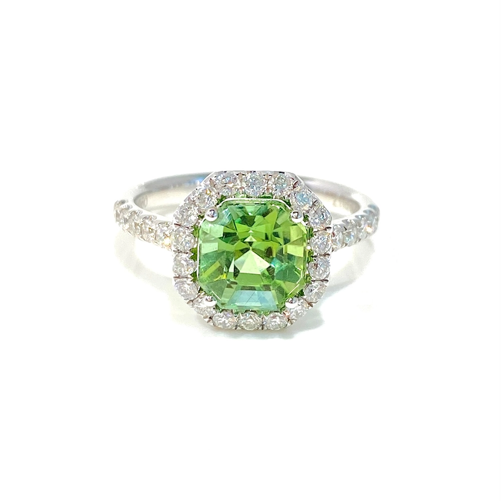 Nhẫn Green Tourmaline 2.11ct