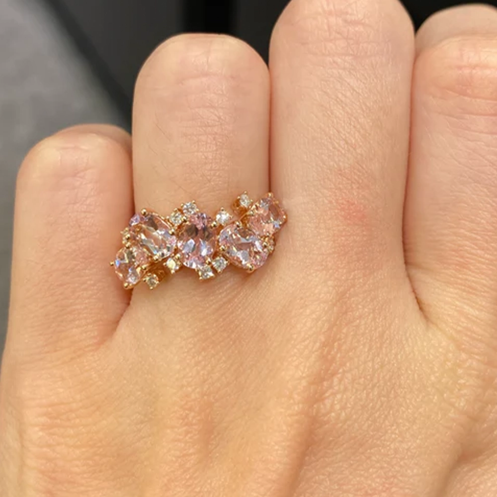 Nhẫn Morganite 2.18ct