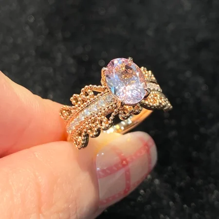 Nhẫn Morganite Hồng 1.28ct