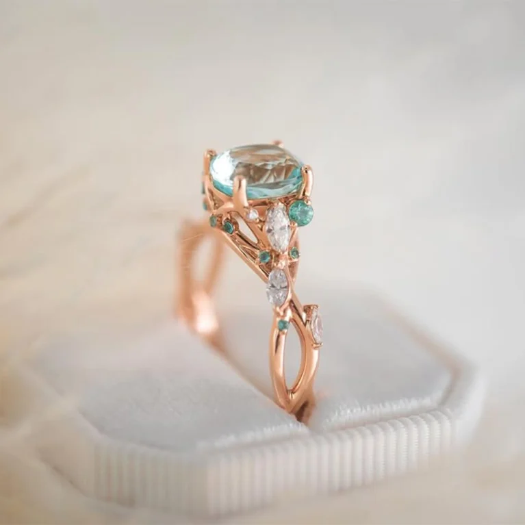 Nhẫn Paraiba Tourmaline 1.7ct