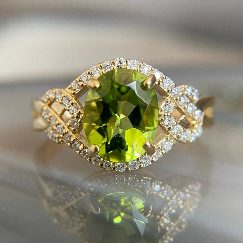 Nhẫn Peridot 2.0ct