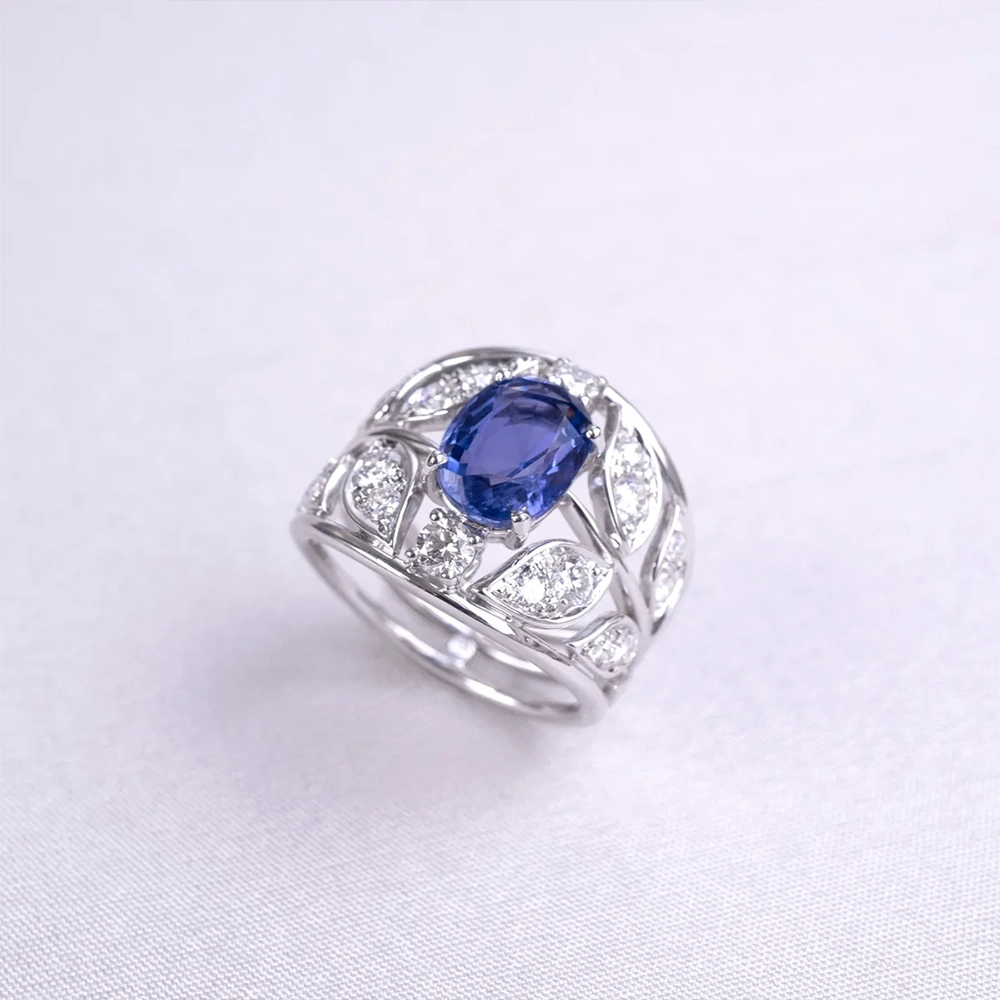 Nhẫn Sapphire Oval 2.88ct