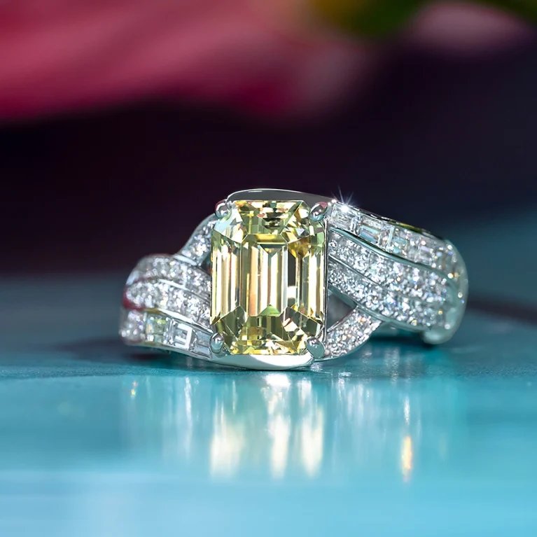 Nhẫn Sapphire Vàng 4.06ct