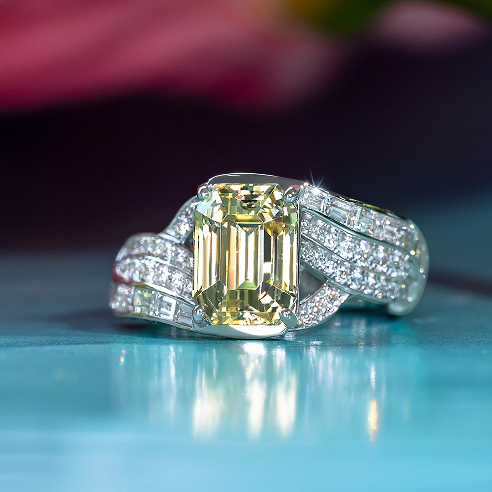 Nhẫn Sapphire Vàng 4.06ct
