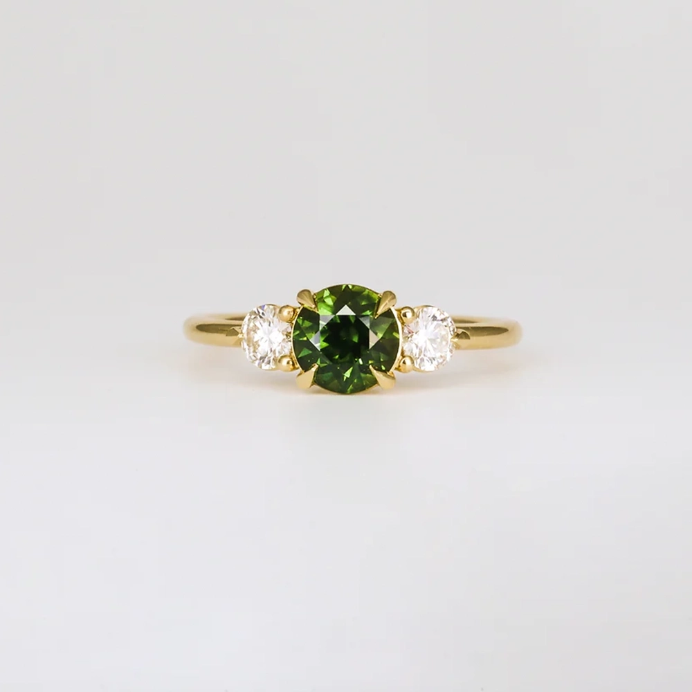 Nhẫn Sapphire Xanh 1.51ct